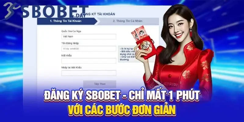 Cách thức đăng ký SBOBET đơn giản, dễ thực hiện thao tác