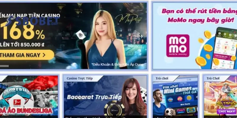 Giao diện mới sbobet